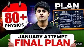 Thumbnail: How to Score 80+ Marks in JEE Physics 2027 | Complete Strategy
