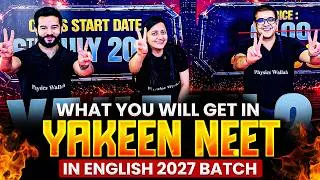 Thumbnail: What You'll Get in YAKEEN NEET IN ENGLISH 2027? 🚀 | Complete Batch Features & Benefits