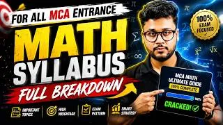 Thumbnail: NIMCET 2027 Maths Complete Syllabus 🔥 | 5 Units Ka Full Breakdown | MCA Entrance Exams