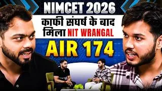 Thumbnail: NIMCET 2026 में AIR 174 | NIT Warangal Success Story कड़ी मेहनत का नतीजा: