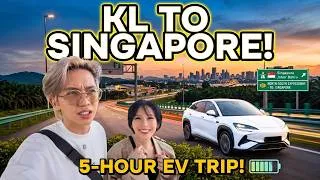Thumbnail: Driving Our EV From KL to Singapore! ⚡️ (5-Hour Road Trip)