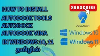 Thumbnail: AutoDock Tools, AutoDock, AutoDock Vina Install in Windows 10 & 11 | Full Guide in Tamil