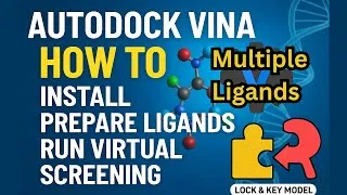 Thumbnail: AutoDock Vina Tutorial: Multiple ligands, Install, Minimize & Prepare Ligands, Run Virtual Screening