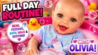 Thumbnail: Silicone Baby FULL Day Routine! 💕 Real Feeding, Bath & Bedtime