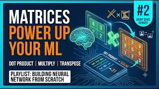 Thumbnail: Matrix Madness: The Linear Algebra | Building a Neural Network from Scratch #2