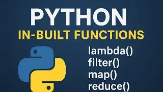 Thumbnail: Python in-built functions: Lambda( ), filter( ), map( ), reduce( ) and enumerate( ) 😎😎😇😇