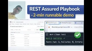 Thumbnail: REST Assured Tutorial | View and Learn a Runnable API Test Playbook in 10 Minutes