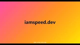 Thumbnail: Show iamspeed.dev - fast.com style but for LLMs