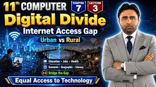Thumbnail: 11th Computer | Digital Divide | Chapter 7 Legal and Ethical Aspects of Computing | Qais Ali khan