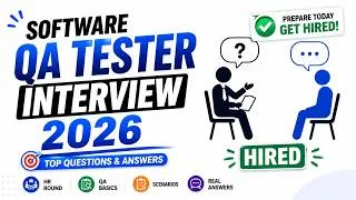 Thumbnail: Software Testing Interview Questions & Answers 2026 | Complete QA Interview Preparation