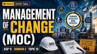 Thumbnail: ASP 11 Domain 2 Topic 10 | Management of Change (MOC) Explained | Process Safety Management (PSM)