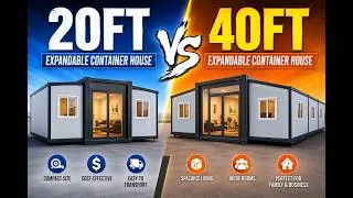 Thumbnail: 20ft vs 40ft Expandable Container House – Which One Should You Choose? (Full Comparison Guide)