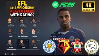 Thumbnail: EA FC 26 | EFL Championship - ALL Player Faces & Ratings in FC 26