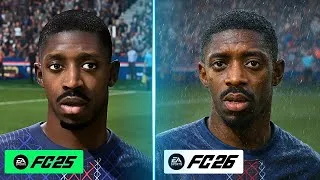 Thumbnail: EA FC 26 vs EA FC 25 - Gameplay & Graphics Details Comparison [4k]