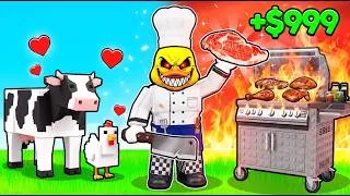 Thumbnail: I Grilled EXOTIC Food and Made TRILLIONS in Roblox!