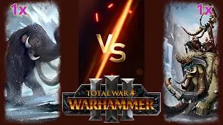 Thumbnail: Can Feral Mammoths Beat Thundertusks in Total War: Warhammer 3?