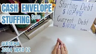 Thumbnail: CASH ENVELOPE STUFFING $520 | QUICK DEBT UPDATE