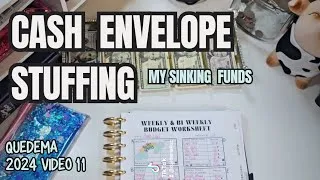 Thumbnail: CASH ENVELOPE STFFING & QUICK BUDGET REVIEW | QUEDEMAS DEBT FREE JOURNEY
