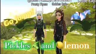 Thumbnail: Go Jump! ~ Pickles 🥒 and lemon 🍋(horse riding tales)