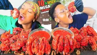 Thumbnail: 20 2x SPICY MEGA PRAWNS CHALLENGE IN 10 MINS | QUEEN BEAST
