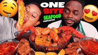 Thumbnail: ONE BITE SEAFOOD BOIL MUKBANG CHALLENGE! (KING CRAB, MEGA PRAWNS, LOBSTER TAILS) | QUEEN BEAST