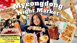 Thumbnail: Korean street food at Myeongdong Night Market | What I ate for 50000 Won
