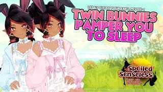 Thumbnail: Twin Bunnies Pamper You to Sleep | 3Dio ASMR Roleplay ♡  Ear Cleaning