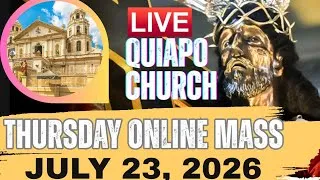 Thumbnail: QUIAPO CHURCH LIVE MASS TODAY THURSDAY