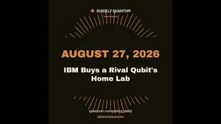 Thumbnail: August 27, 2026 — IBM Buys a Rival Qubit's Home Lab
