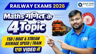 Thumbnail: 🔥Railway Exams 2026 | Maths 4 Most Important Topics in One Video💯  | Maths by Sahil Sir