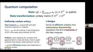 Thumbnail: Tony Metger:  Incompressibility of random quantum circuits