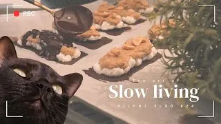Thumbnail: A slow afternoon making homemade Snickers 🍫 (quality checked by my cat 😼 🐾) | Silent vlog