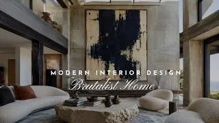 Thumbnail: Modern Brutalist Big Sur Villa | Quiet Luxury Interior Design | Brutalist Architecture