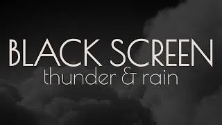 Thumbnail: 9 Hours | Black Screen | Thunder & Rain Ambience | Sleep Sounds