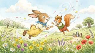 Thumbnail: Little Kites Fly Across the Blooming Meadow | Gentle Storybook Waltz Music