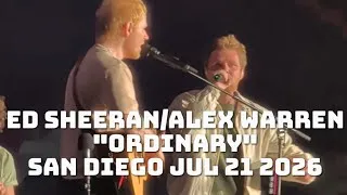 Thumbnail: Ed Sheeran Alex Warren "Ordinary" Live at PetCo Park San Diego Jul 21 2026 Front Row