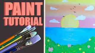 Thumbnail: How to Paint a Soft Pastel Beach | Step-by-Step Acrylic Tutorial