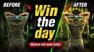 Thumbnail: Workout with water bottle at home | home workout for beginners | level up everyday @quit_laziness 