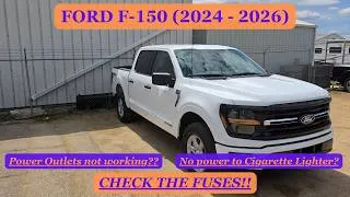 Thumbnail: Ford F-150: Power Outlet Fuse Location (2024 - 2026)