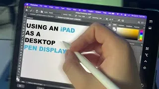 Thumbnail: Using an iPad as a Pen Display through sidecar - drawing on desktop with an apple pencil