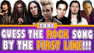 Thumbnail: Guess the Song from the First Line | Rock Songs from the Year 2001 🎶 Music Quiz