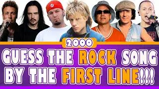 Thumbnail: Guess the Song from the First Line | Rock Songs from the Year 2000 🎶 Music Quiz