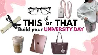 Thumbnail: Build Your DREAM University Day! 🎓✨📚 | THIS or THAT