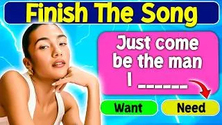 Thumbnail: Finish The Song 🎤🔥 | Most Popular Songs in 2026 🎶😉