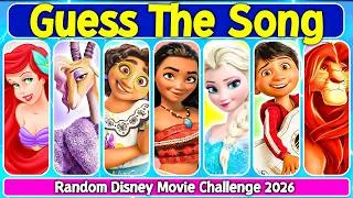 Thumbnail: Guess The Disney Song 🎶🔥 By The Random Disney Movie | Disney Music Quiz ❤️