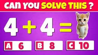 Thumbnail: Can You Solve 50 Math Questions Before Time Runs Out? 🧠 | Fun Math Quiz for Kids