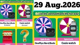 Thumbnail: Amazon Janmashtami Edition Quiz Janmashtami edition Jackpot oneplus Nord buds Quiz Answer Today all 