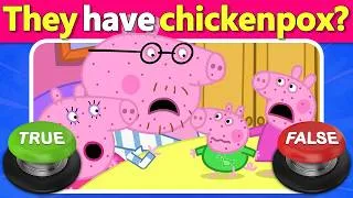 Thumbnail: Peppa Pig Quiz 🐷 True or False Challenge! Only Real Fans Get 100% ⭕❌ | Quiz DingDong