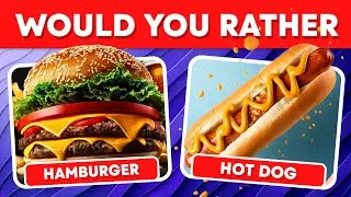 Thumbnail: Would You Rather Snacks & Junk Food Edition 🍿🍕🍔 Quiz Doggy