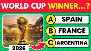 Thumbnail: 😱 Only True Football Fans Can Pass This 2026 World Cup Quiz! ⚽🏆